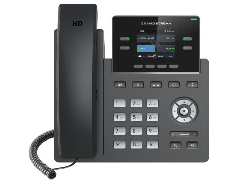 Grandstream GRP2612W, Carrier-Grade IP Phones, 2+2  line keys, 2 SIP accounts, 16 Digital BLF and Speed Dial keys, HD, Wi-Fi