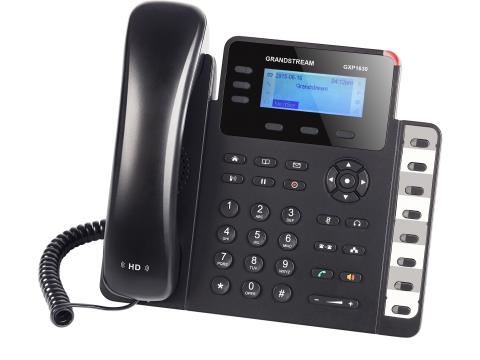 Grandstream GXP1630, Small-Medium Business HD IP Phone,3 line keys with dual-color LED,dual switched10/100/1000 Ethernet ports, HD (with power supply)