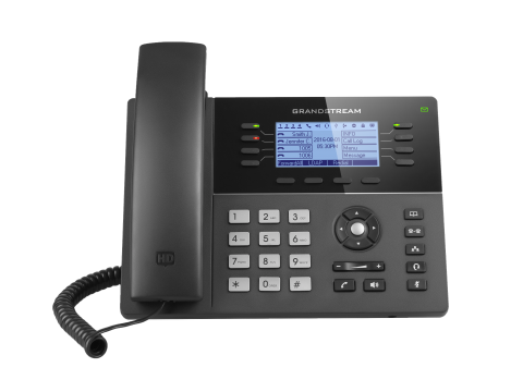 Grandstream GXP1782, Mid Range IP Phone, 8 line keys 4 SIP accounts, 32 Programmable BLF/speed dial keys, 1Gb Dual  Ethernet,  HD (with power supply)