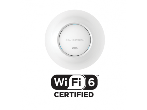 Grandstream GWN7660E, Indoor AX3000 Wi-Fi 6 Access Point, 2x2:2 2.4G, 3x3:2 5G, 1x GbE, PoE, up to 175m coverage, up to 256 wireless clients, 3Gbps aggregate wireless throughput, 50 AP local controlle