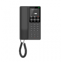 Grandstream GHP621W, Black Compact Hotel IP Phones, 2 lines, 2 SIP accounts, One 10/100 Mbsps Ethernet ports,USB Type-C port for charging external devices, PSU included
