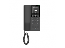Grandstream GHP621W, Black Compact Hotel IP Phones, 2 lines, 2 SIP accounts, One 10/100 Mbsps Ethernet ports,USB Type-C port for charging external devices, PSU included