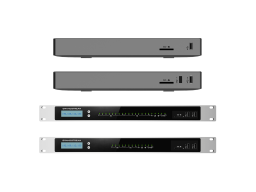 Grandstream UCM6308, IP PBX appliance, 8 FXO ports, 8 FXS ports, Dual GigE RJ45 Ethernet ports with PoE Plus
