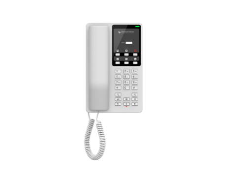 Grandstream GHP620, White Compact Hotel IP Phones, 2 lines, 2 SIP accounts, One 10/100 Mbsps Ethernet ports,USB Type-C port for charging external devices, PoE, No PSU included