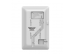 Grandstream GHP620, White Compact Hotel IP Phones, 2 lines, 2 SIP accounts, One 10/100 Mbsps Ethernet ports,USB Type-C port for charging external devices, PoE, No PSU included