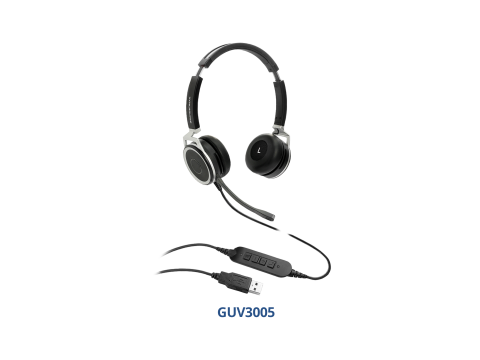 Grandstream GUV3005, HD USB Headsets with Noise Canceling Mic