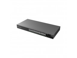 Grandstream GWN7803P, Enterprise Layer 2+ Managed Network Switch, 24-ports Gigabit Ethernet, PoE/PoE+ (360W), 4-SFP,Desktop, wall-mount, or rack-mount