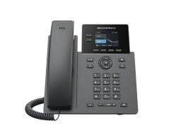 Grandstream GRP2610P, Professional P Phone, 2 SIP accounts, 2 lines, 2x Ethernet 10/100 PoE, 320x240 (2.4") color LCD, 8 virtual BLF keys, no PSU
