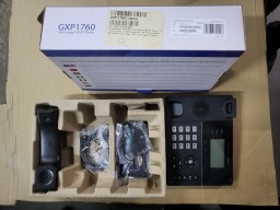 Grandstream GXP1760, Mid Range HD IP Phone, 6  line keys, 3 SIP accounts, 24 Programmable BLF/speed dial keys, HD (with power supply)