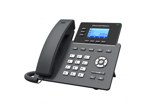 Grandstream GRP2603, Carrier-Grade IP Phones, 3 lines, 6 SIP accounts, Dual 10/100/1000 Mbps Ethernet ports, HD audio (With PSU)