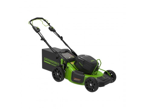 Газонокосилка аккумуляторная Greenworks 2515907UB 82V 51 см самоходная бесщеточная c 1хАКБ 5Ач и ЗУ