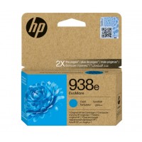 HP 4S6X9PE 938e EvoMore Cyan Original Ink Cartridge  for OfficeJet Pro 9730/9720, up to 1650 pages.