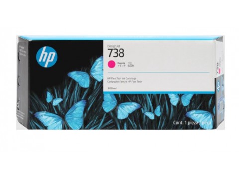 Картридж HP 738 300-ml Magenta DesignJet Ink Cartridge (676M7A)