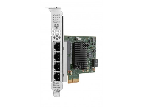 Интернет карта HP Enterprise Ethernet 1Gb 4-port BASE-T I350-T4 Adapter (P21106-B21)