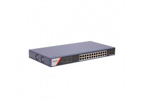 Коммутатор Hikvision DS-3E1526P-SI-24P2F