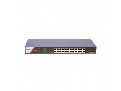 Коммутатор Hikvision DS-3E1526P-SI-24P2F