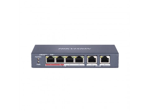 Коммутатор Hikvision DS-3E0106P-E/M(B)
