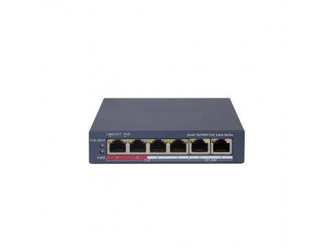 Коммутатор Hikvision DS-3E1106P-EI/M