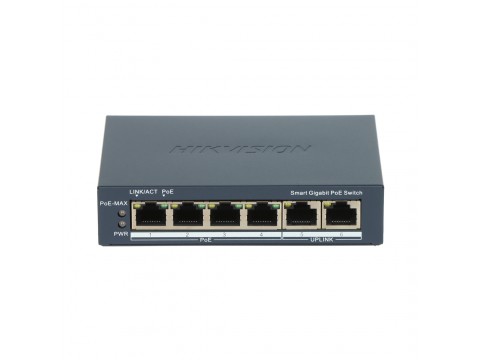 Коммутатор Hikvision DS-3E1506P-EI/M-4P1T1F