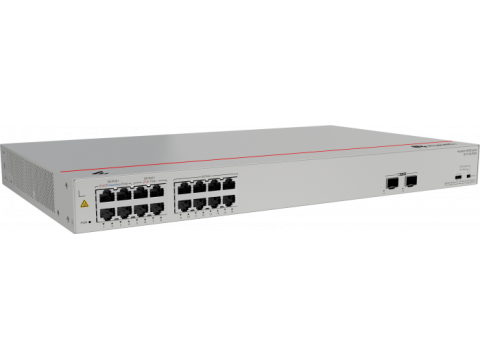 Коммутатор Huawei S110-16LP2SR (16*10/100/1000BASE-T, 2*GE SFP ports, 124W PoE+, AC power)