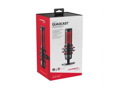 Микрофон HyperX QuadCast Standalon Microphone HX-MICQC-BK