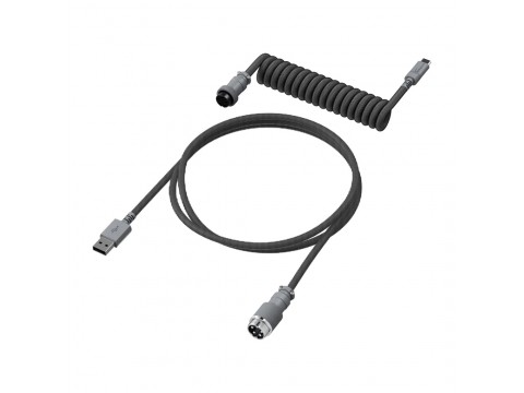 Провод для механической клавиатуры HyperX USB-C Coiled Cable Gray 6J678AA