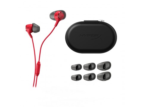 Наушники с микрофоном HyperX Cloud Earbuds III Red