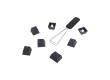 Набор кнопок на клавиатуру HyperX PBT Keycaps Full Key Set (Black) 519P1AA#ACB