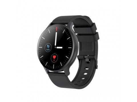 CANYON Badian SW-68, Smartwatch, Realtek 8762CK, 1.28''TFT 240x240px; RAM : 160KB,  Lithium-ion polymer battery, 3.7V 190mAh Include, Black Zinc alloy middle frame + plastic bottom case+ black Silicone strap + black strap buckle, 44.9x 10.9mm, strap: 20x2