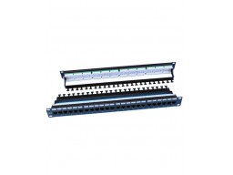 Hyperline PP3-19-24-8P8C-C6-110D Патч-панель 19", 1U, 24 порта RJ-45, категория 6, Dual IDC, ROHS