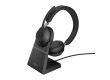 Jabra Evolve2 65, Link380a MS Stereo Stand Black