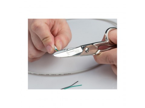 Ножницы с зазубренным лезвием и V-канавками для зачистки проводов Jonard Tools ES-1964