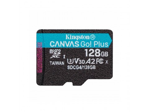 Карта памяти Kingston SDCG4/128GBSP Canvas Go Plus A2 U3 V30 128GB