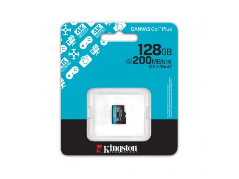 Карта памяти Kingston SDCG4/128GBSP Canvas Go Plus A2 U3 V30 128GB