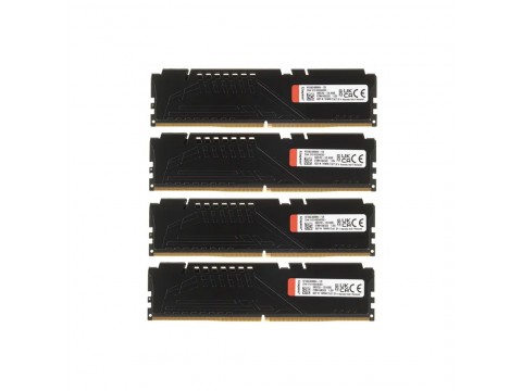 Комплект модулей памяти Kingston FURY Beast KF556C40BBK4-128 DDR5 128GB (Kit 4x32GB) 5600MHz