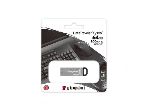 USB Флеш накопитель Kingston DTKN/64GB 64GB Серебристый