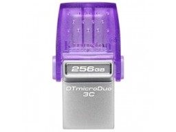 USB Flash Kingston 256 GB, DataTraveler MicroDuo 3C, USB 3.2, Type-C, Violet, DTDUO3CG3/256GB