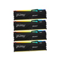 Комплект модулей памяти Kingston FURY Beast RGB XMP KF556C40BBAK4-128 DDR5 128GB (Kit 4x32GB) 5600MH