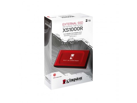 Внешний SSD Kingston XS1000 / 2TB / Красный