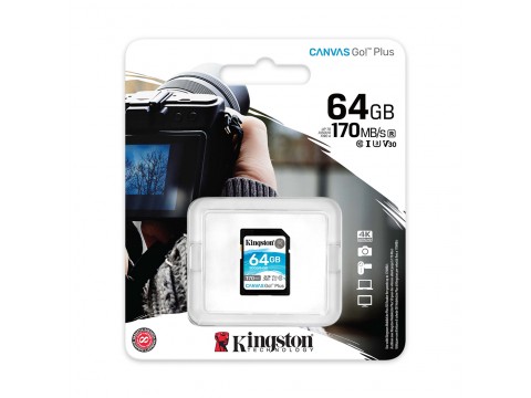 Карта памяти Kingston SDG3/64GB SD 64GB