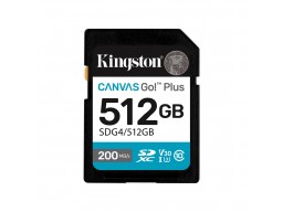 Карта памяти Kingston SDG4/512GB Canvas Go Plus Gen4 C10 UHS-I U3 V30 512GB