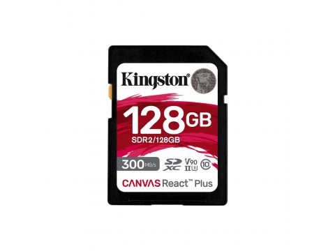 Карта памяти Kingston SDR2/128GB UHS-II U3 V90 128GB без адаптера
