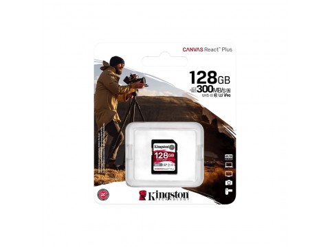 Карта памяти Kingston SDR2/128GB UHS-II U3 V90 128GB без адаптера