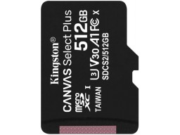 Карта памяти MicroSD 512GB Class 10 UHS-I Kingston SDCS2/512GBSP