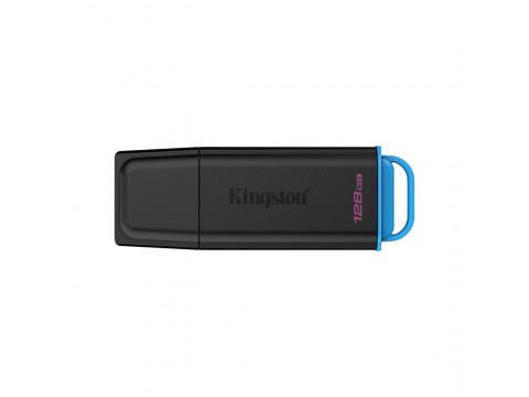 USB-накопитель Kingston DTXG2/128GB 128GB Чёрный/Голубой