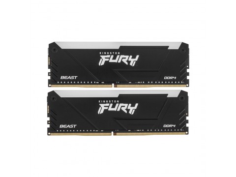 Комплект модулей памяти Kingston FURY Beast RGB KF432C16BB12AK2/32WP DDR4 32GB (Kit 2x16GB) 3200MHz