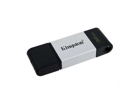 USB Флеш накопитель Kingston DT80/32GB 32GB Type-C Серебристый