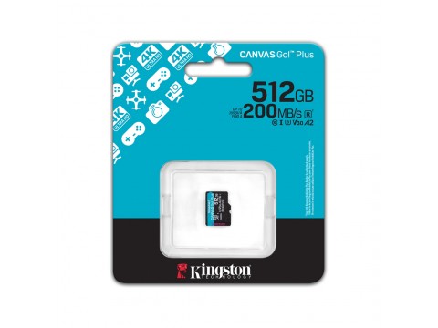 Карта памяти Kingston SDCG4/512GBSP Canvas Go Plus A2 U3 V30 512GB