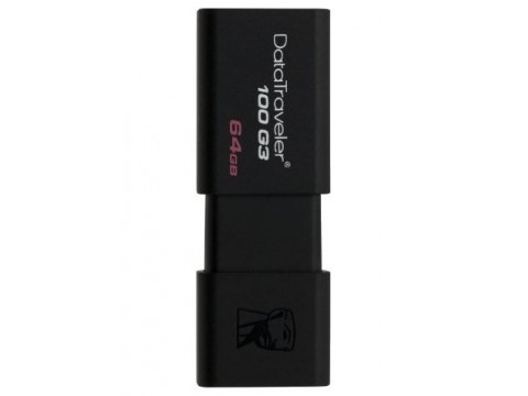 USB Флеш накопитель 64GB 3.0 Kingston DT100G3/64GB черный