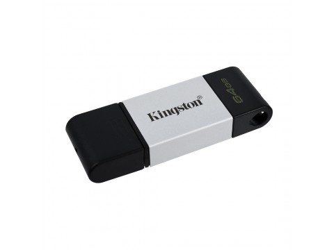 USB Флеш накопитель Kingston DT80/64GB 64GB Type-C Серебристый